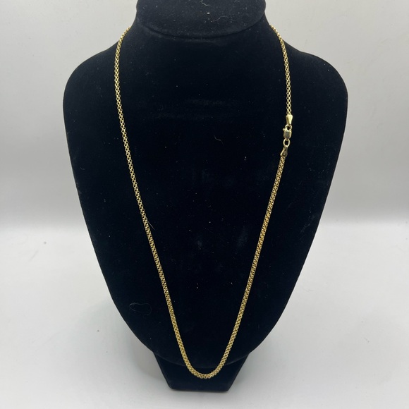 14k Solid Gold Bismark Necklace 20” 2.3mm 2 grams